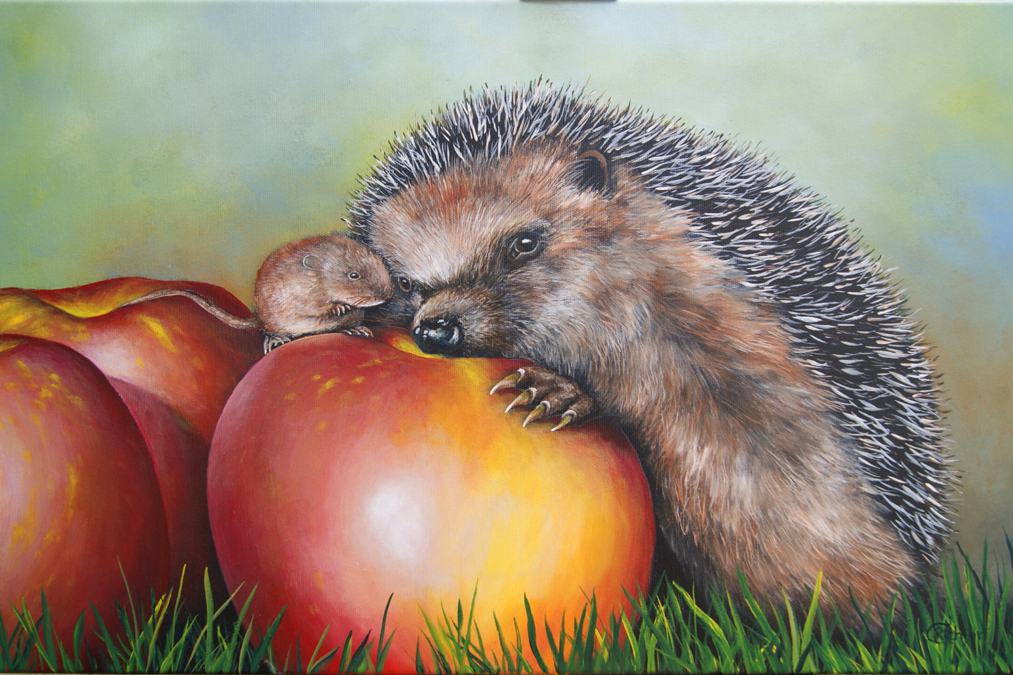 Igel, Maus und Apfel
